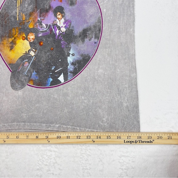 Official Prince Tee Shirt Purple Rain Womens XS Grey Short Sleeve - Picture 8 of 8